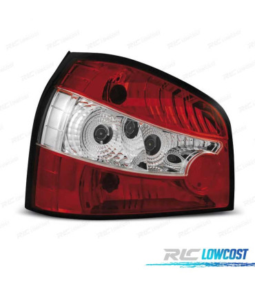FEUX ARRIÈRE AUDI A3 8L 96-00 ROUGE BLANC LEX