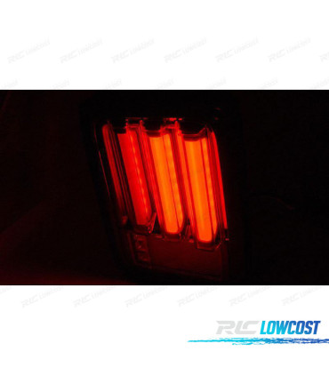 FEUX ARRIÈRE POUR JEEP WRANGLER JK 07-18 LED BAR NOIR FUMÉ