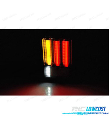 FEUX ARRIÈRE POUR JEEP WRANGLER JK 07-18 LED BAR NOIR FUMÉ