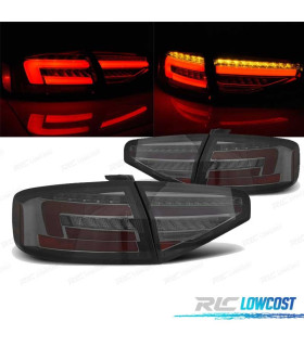 FEUX ARRIÈRE AUDI A4 B8 12-15 BERLINE LED DYNAMIQUE FUMÉ