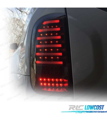 FEUX ARRIÈRE DACIA DUSTER 09-17 CARDNA CLIGNOTANTS LEDS NOIR FUMÉ