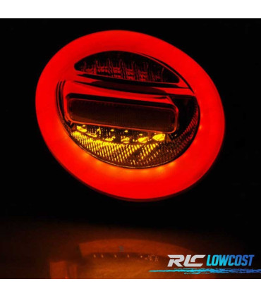 FEUX ARRIÈRE VOLKSWAGEN VW NEW BEETLE 98-05 HATCHBACK LED DYNAMIQUE ROUGE FUMÉ