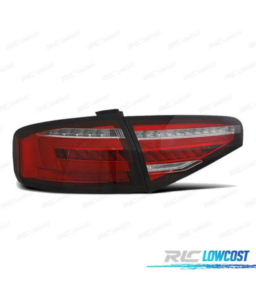 FEUX ARRIÈRE AUDI A4 B8 12-15 BERLINE LED DYNAMIQUE ROUGE BLANC