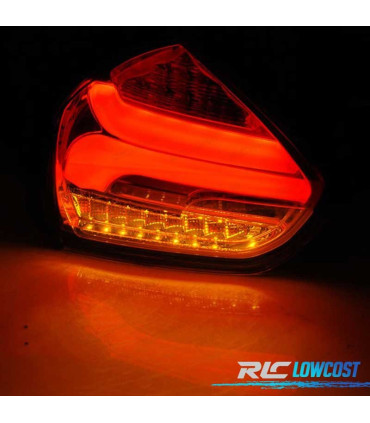 FEUX ARRIÈRE POUR FORD FOCUS MK3 HATCHBACK 15-18 LED DYNAMIQUE ROUGE FUMÉ