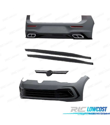 KIT CARROSSERIE VOLKSWAGEN VW GOLF VIII 20- LOOK R LINE PARE CHOCS + BAS DE CAISSE