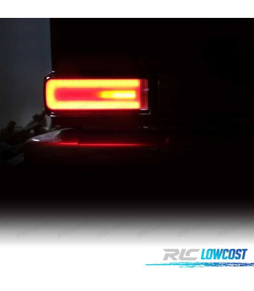 FEUX ARRIÈRE LED DYNAMIQUE MERCEDES CLASSE G W463 07-17 ROUGE FUMÉ LOOK AMG G55
