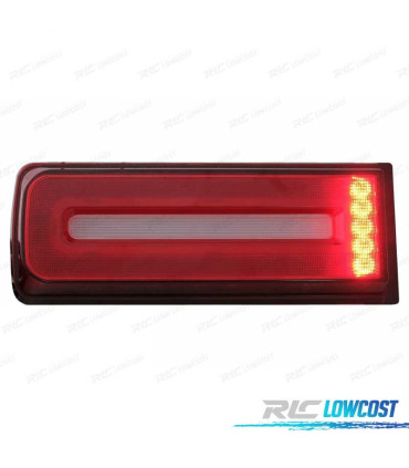 FEUX ARRIÈRE LED DYNAMIQUE MERCEDES CLASSE G W463 07-17 LOOK AMG G55 ROUGE FUMÉ