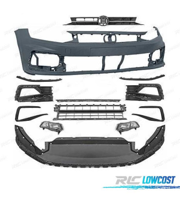 PARE-CHOCS FRONTAL VOLKSWAGEN VW POLO VI AW 17-20LOOK R LINE