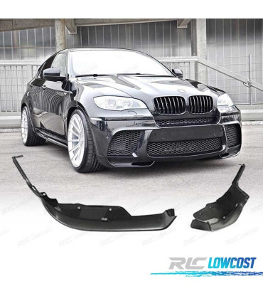 SPLITTERS PARE-CHOCS FRONTAL BMW X6 E71 08-12 LOOK M PERFORMANCE