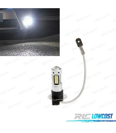 KIT ANTIBROUILLARD LED H3 60 WATTS CANBUS 30 SMD 6000 K