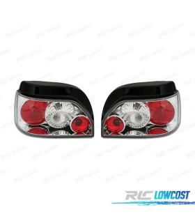 FEUX ARRIÈRE RENAULT CLIO 90-98 FOND CHROMÉ