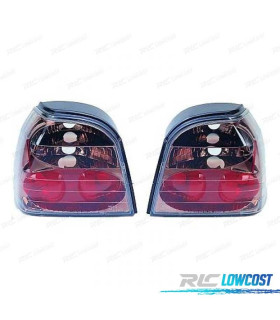 FEUX ARRIÈRE VOLKSWAGEN VW GOLF 3 91-97 FOND CHROMÉ FUMÉ