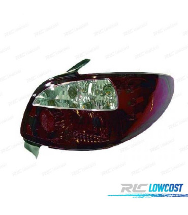FEUX ARRIÈRE PEUGEOT 206 98-09 ROUGE FUMÉ