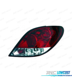 FEUX ARRIÈRE PEUGEOT 207 06-12 ROUGE CHROMÉ