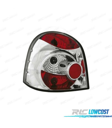 FEUX ARRIÈRE RENAULT TWINGO I 93-00 FOND CHROMÉ