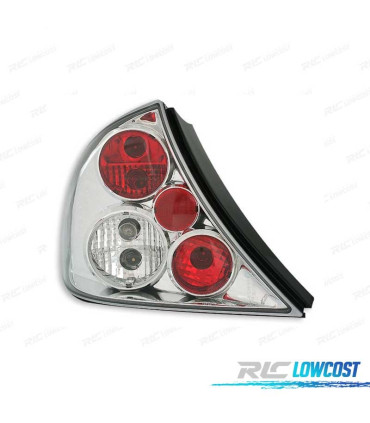 FEUX ARRIÈRE POUR FORD MONDEO MK2 96-00 FOND CHROMÉ