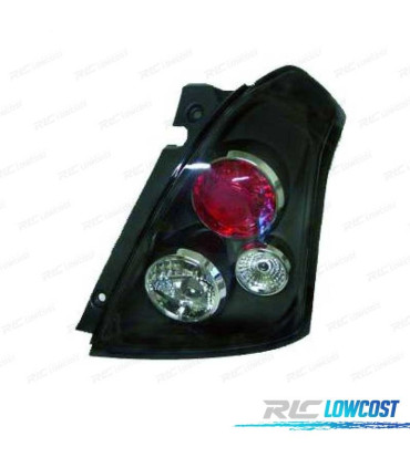 FEUX ARRIÈRE SUZUKI SWIFT 05-08 FOND NOIR