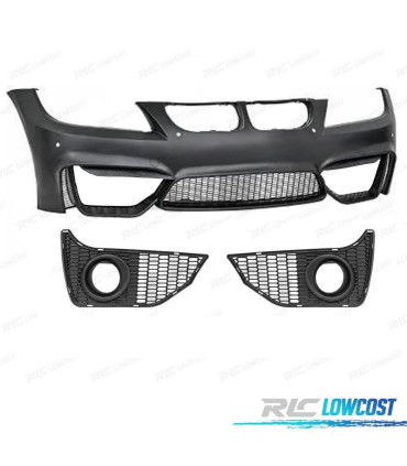 PARE CHOCS FRONTAL BMW E90 E91 SÉRIE 3 05-08 LOOK M4 PDC GRILLES ANTIBROUILLARD