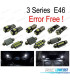 KIT 20 AMPOULES LED INTÉRIEUR POUR BMW SÉRIE 3 E46 M3 318i 318ti 323i 323is 325i 325xi 328i 99-05