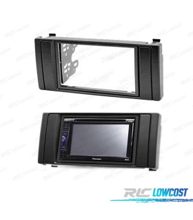 FACADE AUTORADIO NOIR 2 DIN POUR BMW SÉRIE 5 E39 ET X5 E53
