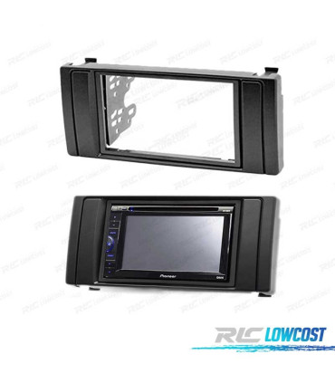 FACADE AUTORADIO NOIR 2 DIN BMW SÉRIE 5 E39 ET X5 E53