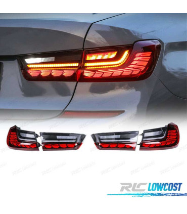 FEUX ARRIÈRE POUR BMW SÉRIE 3 G20 19-22 LIGHT BAR OLED FULL LED DYNAMIQUES ROUGE