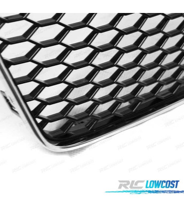 CALANDRE AUDI A5 12-16 LOOK RS5 NOIR CHROMÉ PDC