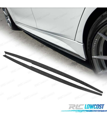 RAJOUTS BAS DE CAISSE BMW F30 F31 LOOK M PERFORMANCE 11-15 BERLINE TOURING CARBONE