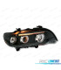 PHARES POUR BMW X5 E53 99-03 FOND NOIR ANGEL EYES