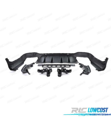 DIFFUSEUR MERCEDES GLC X253 15-18 LOOK AMG PDC + EMBOUT D´ÉCHAPPEMENT NOIR