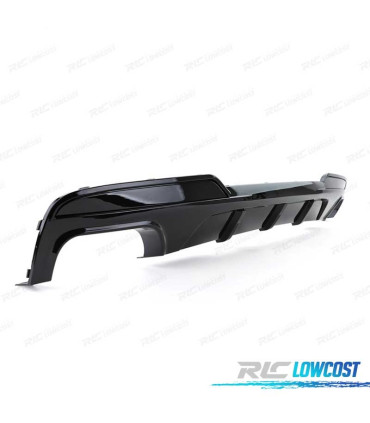 DIFFUSEUR ARRIÈRE BMW F10 F11 LOOK M PERFORMANCE NOIR BRILLANT + EMBOUTS NOIR