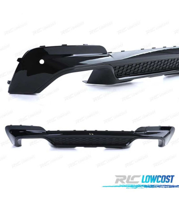 DIFFUSEUR ARRIÈRE BMW X3 G01 LOOK M PERFORMANCE NOIR BRILLANT + EMBOUTS NOIR
