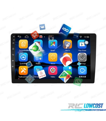 AUTORADIO 9" ANDROID 13 QUAD CORE 64GB ROM