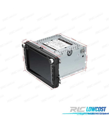 AUTORADIO ANDROID 10.0 LCD TÁCTIL 8 "VW POUR SEAT Y SKODA CARPLAY FULL RCA