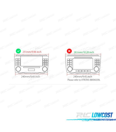 AUTORADIO GPS ANDROID 11 POUR MERCEDES CLK A209 C209 02-09