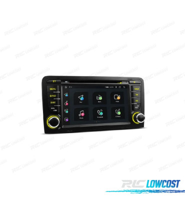 AUTORADIO GPS ANDROID 12 POUR AUDI A3 S3 RS3 03-12
