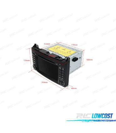 AUTORADIO GPS ANDROID 11 POUR MERCEDES VITO VIANO SPRINTER