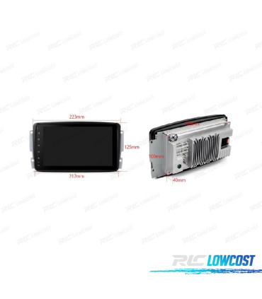 AUTORADIO GPS ANDROID 13 POUR MERCEDES W168 C W203 CLK W209 G W463 VITO VIANO W639
