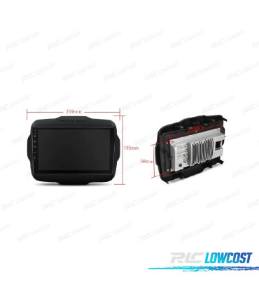 AUTORADIO GPS ANDROID 14 POUR JEEP RENEGADE 15-20
