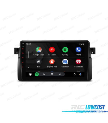 AUTORADIO GPS ANDROID 10 BMW E46 MG ZT ROVER 75