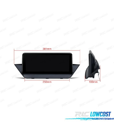 AUTORADIO GPS ANDROID 10 BMW X1 E84 09-15 CIC