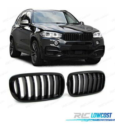 CALANDRES BMW X5 F15 X6 F16 13-18 LOOK M PERFORMANCE NOIR BRILLANT