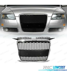GRILLE AUDI A3 8P 8PA 05-08 LOOK RS CHROME NOIR