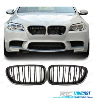 CALANDRE BMW F10 LOOK M5 DOUBLE NOIR MAT