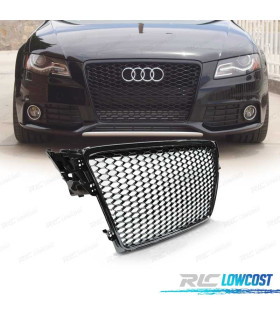 CALANDRE AUDI A4 B8 08-11 LOOK RS NOIR BRILLANT