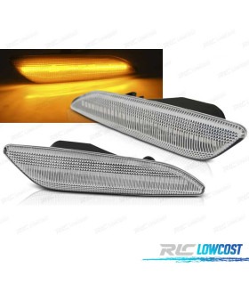 CLIGNOTANTS LATERAUX ALFA ROMEO 156 147 05-10 POUR FIAT TYPE 15- LED DYNAMIQUE BLANC