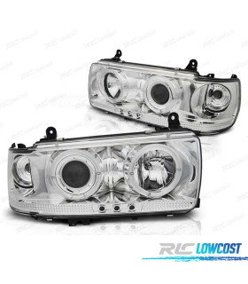 PHARES ANGEL EYES TOYOTA LAND CRUISER FJ 80 90-97 CHROMÉ