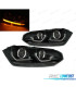 PHARES VOLKSWAGEN VW POLO 6 2G 17- CLIGNOTANTS LED DYNAMIQUES FOND NOIR