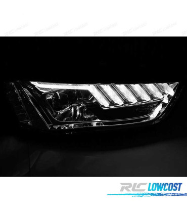 PHARES AUDI A4 B8 12-15 XENON LED DYNAMIQUE CHROMÉ