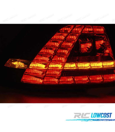 FEUX ARRIÈRE VOLKSWAGEN VW GOLF 7 12-17 LOOK GTI LED DYNAMIQUE ROUGE BLANC